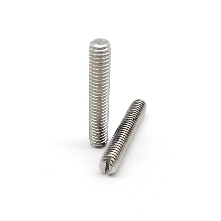 Slotted Hex Socket Set Screw With Flat Point