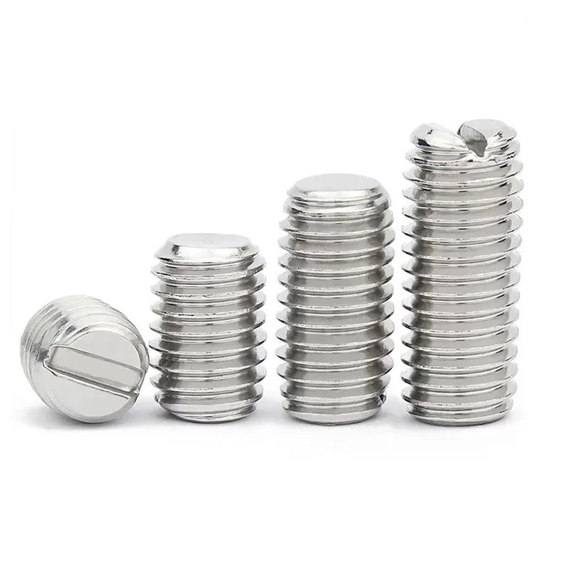 Slotted Hex Socket Set Screw With Flat Point